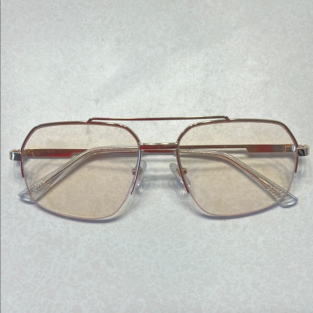 Stylish Gold Aviator Glasses